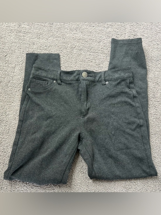 Active USA Pants - Active USA Dark Charcoal Jegging Pants Jean-Style Pockets Stretchy Knit Size S